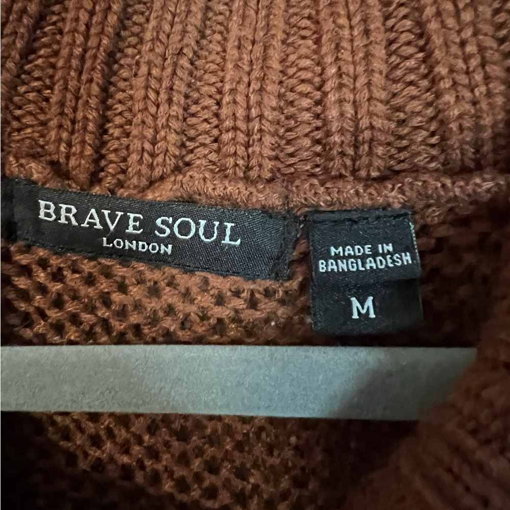 A Brave Soul sweater in brown and a size medium - Picture 3 of 6